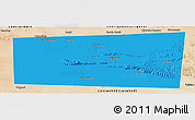 Political Panoramic Map of Xudun, satellite outside