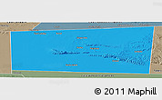 Political Panoramic Map of Xudun, semi-desaturated