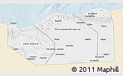 Classic Style 3D Map of Sanaag, single color outside