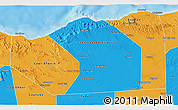 Political 3D Map of Sanaag