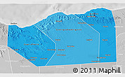 Political Shades 3D Map of Sanaag, lighten, desaturated
