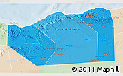Political Shades 3D Map of Sanaag, lighten