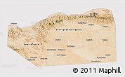 Satellite 3D Map of Sanaag, cropped outside