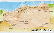 Satellite 3D Map of Sanaag, physical outside