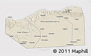 Shaded Relief 3D Map of Sanaag, cropped outside