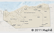 Shaded Relief 3D Map of Sanaag, lighten