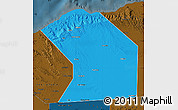 Political Map of Ceerigaabo (Erigavo), darken