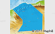 Political Map of Ceerigaabo (Erigavo), physical outside