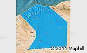 Political Map of Ceerigaabo (Erigavo), satellite outside