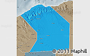 Political Map of Ceerigaabo (Erigavo), semi-desaturated