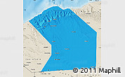 Political Map of Ceerigaabo (Erigavo), shaded relief outside