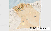 Satellite Map of Ceerigaabo (Erigavo), lighten