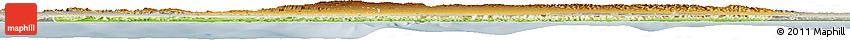 Physical Horizon Map of Sanaag, semi-desaturated