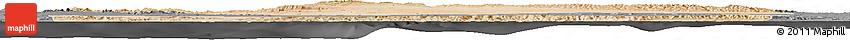 Satellite Horizon Map of Sanaag, darken, desaturated