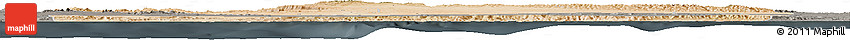 Satellite Horizon Map of Sanaag, darken, semi-desaturated