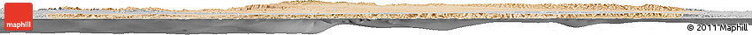 Satellite Horizon Map of Sanaag, desaturated