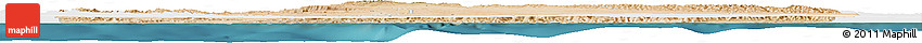 Satellite Horizon Map of Sanaag, single color outside