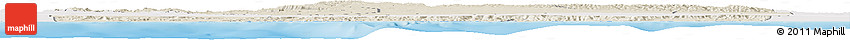 Shaded Relief Horizon Map of Sanaag, single color outside
