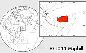 Blank Location Map of Sanaag