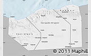 Gray Map of Sanaag, single color outside