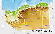 Physical Map of Sanaag, single color outside