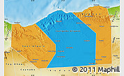 Political Map of Sanaag, physical outside