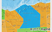 Political Map of Sanaag, political shades outside