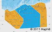 Political Map of Sanaag, single color outside