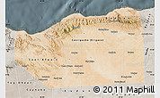 Satellite Map of Sanaag, semi-desaturated