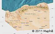 Satellite Map of Sanaag, single color outside