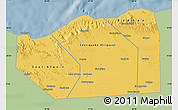 Savanna Style Map of Sanaag, single color outside