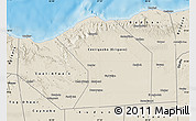 Shaded Relief Map of Sanaag