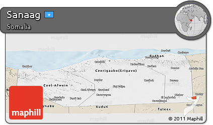 Classic Style Panoramic Map of Sanaag
