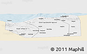 Classic Style Panoramic Map of Sanaag, single color outside