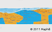 Political Panoramic Map of Sanaag