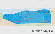 Political Shades Panoramic Map of Sanaag, lighten