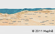 Satellite Panoramic Map of Sanaag