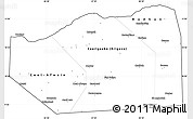 Blank Simple Map of Sanaag, cropped outside