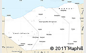 Classic Style Simple Map of Sanaag