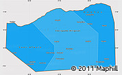 Political Shades Simple Map of Sanaag, cropped outside