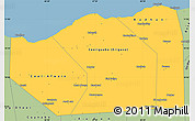 Savanna Style Simple Map of Sanaag