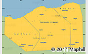 Savanna Style Simple Map of Sanaag, single color outside