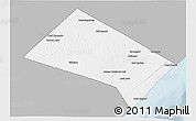 Gray 3D Map of Aadan, single color outside