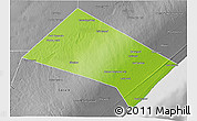 Physical 3D Map of Aadan, desaturated