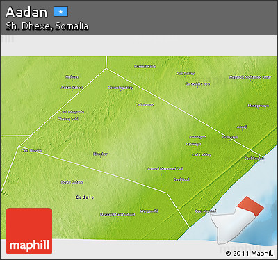 Physical 3D Map of Aadan