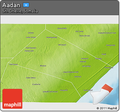 Physical 3D Map of Aadan