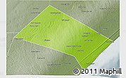 Physical 3D Map of Aadan, semi-desaturated