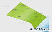 Physical 3D Map of Aadan, single color outside