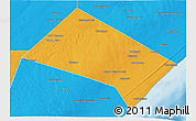 Political 3D Map of Aadan