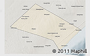 Shaded Relief 3D Map of Aadan, semi-desaturated